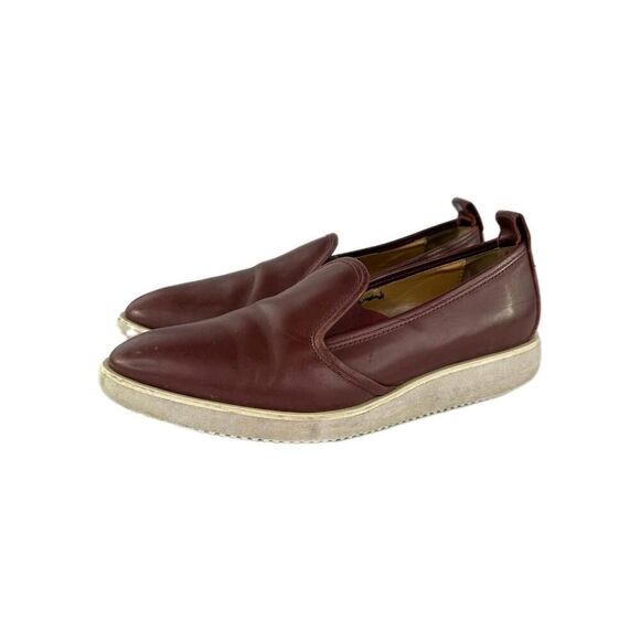 Everlane The Street Shoes Women's US 8.5 Brown Leather Low Wedge Loafers Slip On - Picture 1 of 13